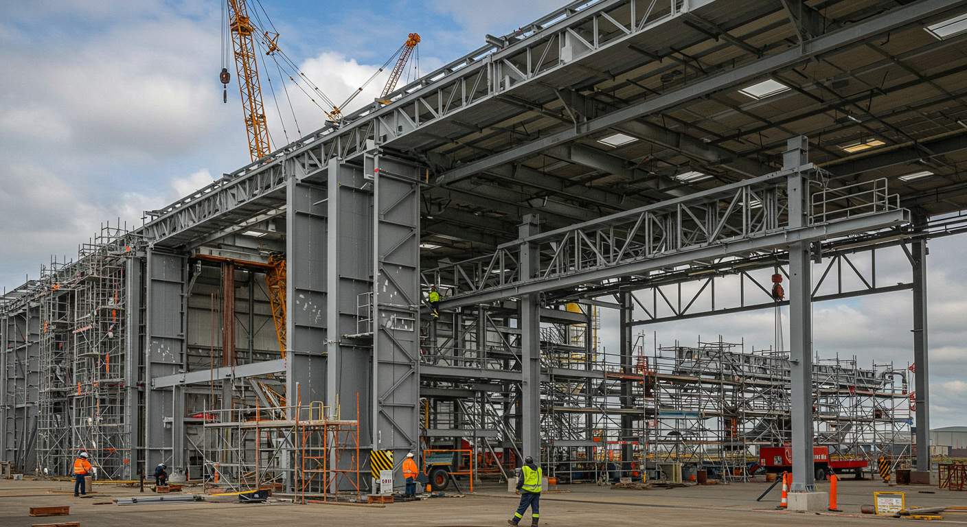 Особенности монтажа ворот и проемов в ангарах