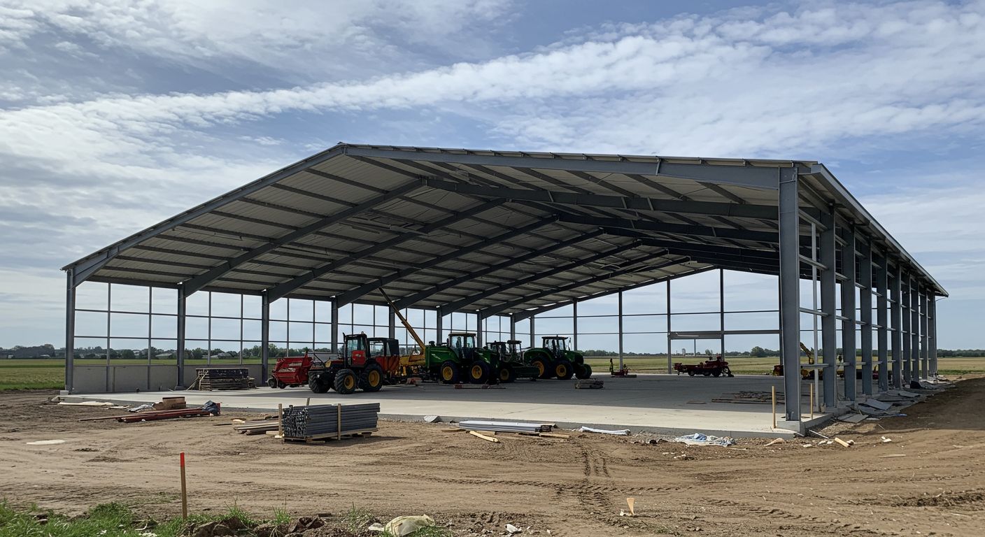 Фермерский ангар для техники и продукции Фермерский ангар для техники и продукции
