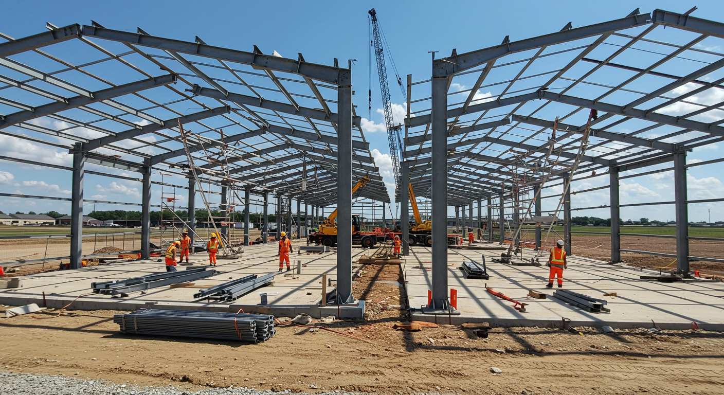 Металлические ангары для производственных нужд