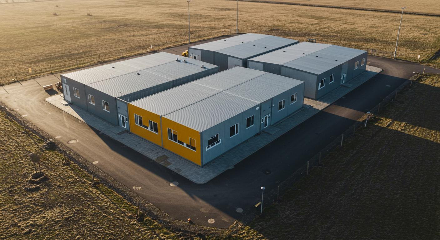 Модульный склад для временного использования