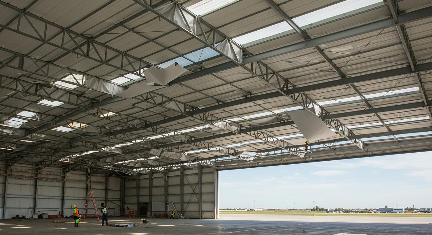 Как выбрать материал покрытия ангара