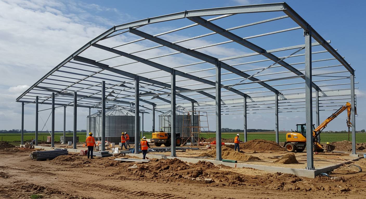 Строительство ангаров для хранения кормов