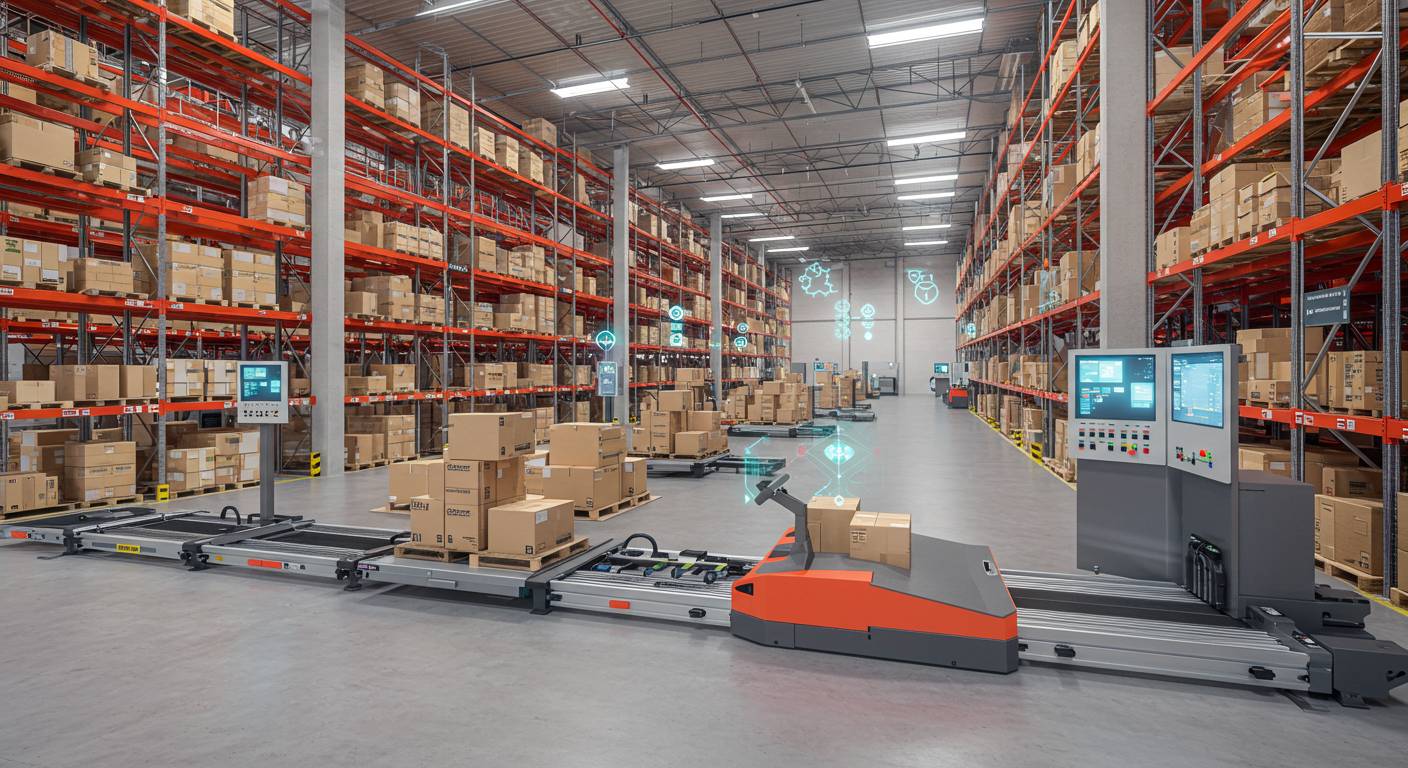 Высокотехнологичный склад с интеллектуальными системами