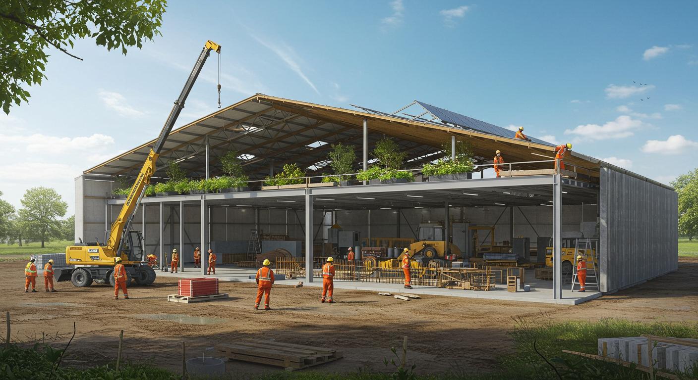 Экологичные решения при возведении ангаров