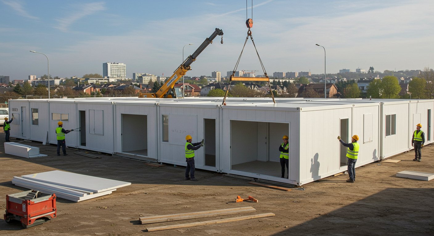 Модульное здание для торгового предприятия