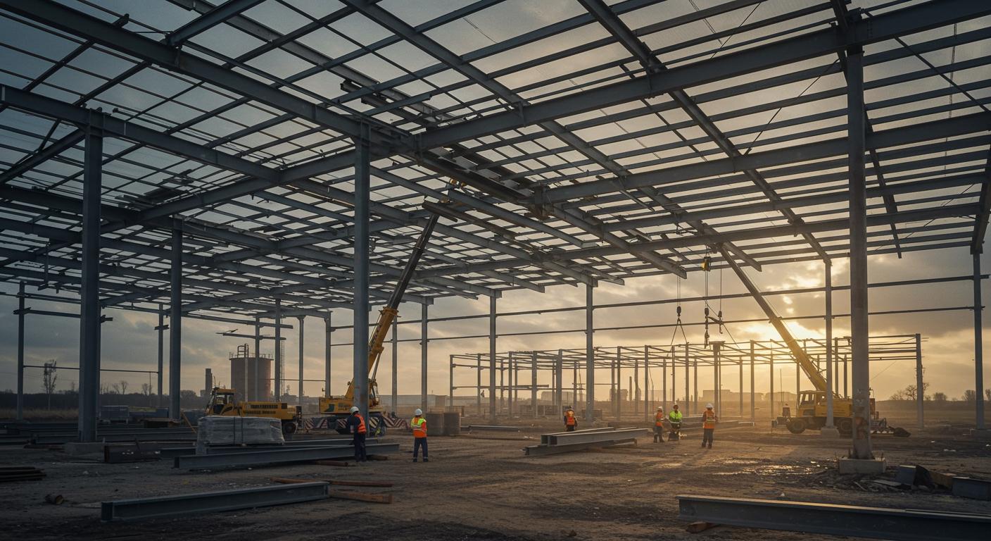 Монтаж складов для машиностроения