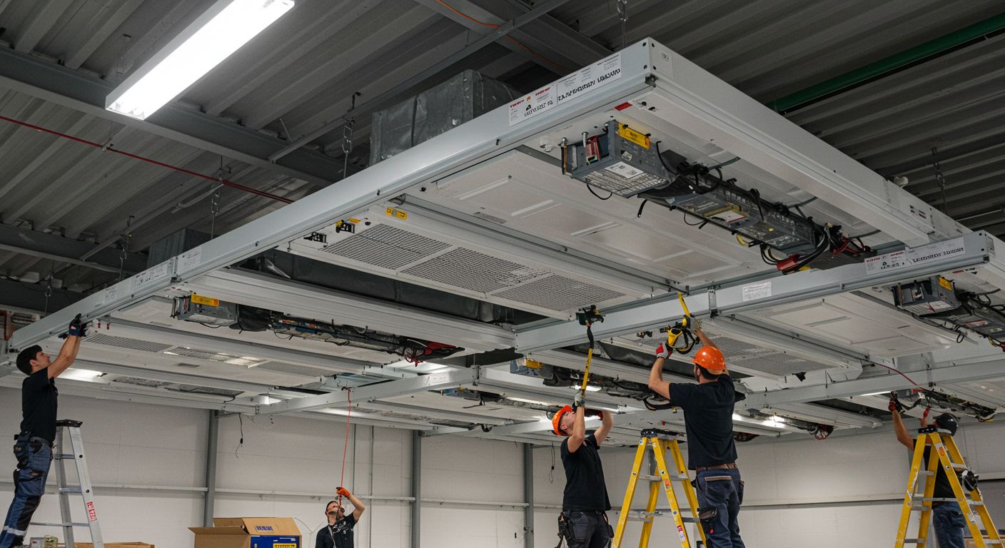 Монтаж ангаров для морозильных камер