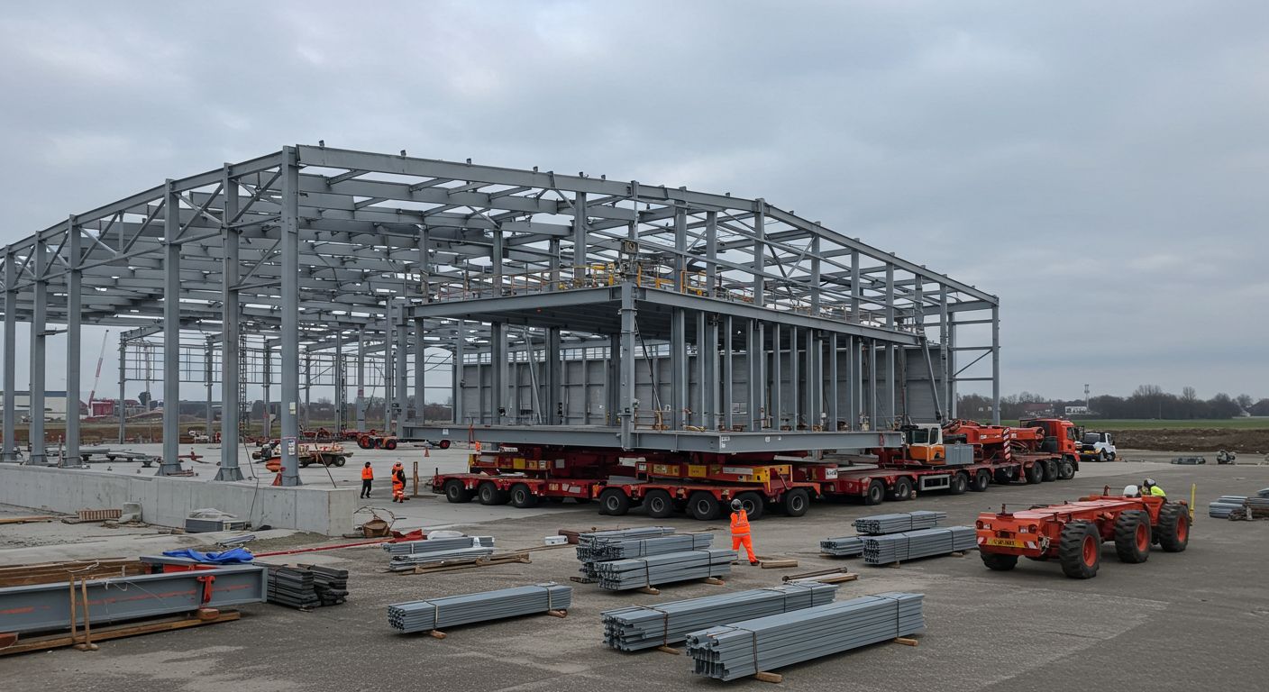 Особенности транспортировки элементов ангара