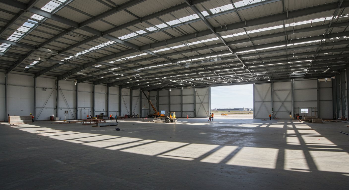 Преимущества бескаркасных ангаров
