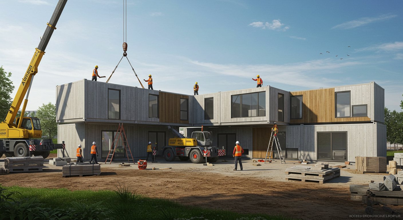 Современная модульная гостиница Модульная гостиница