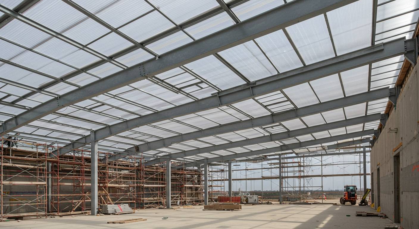 Поликарбонат в строительстве ангаров