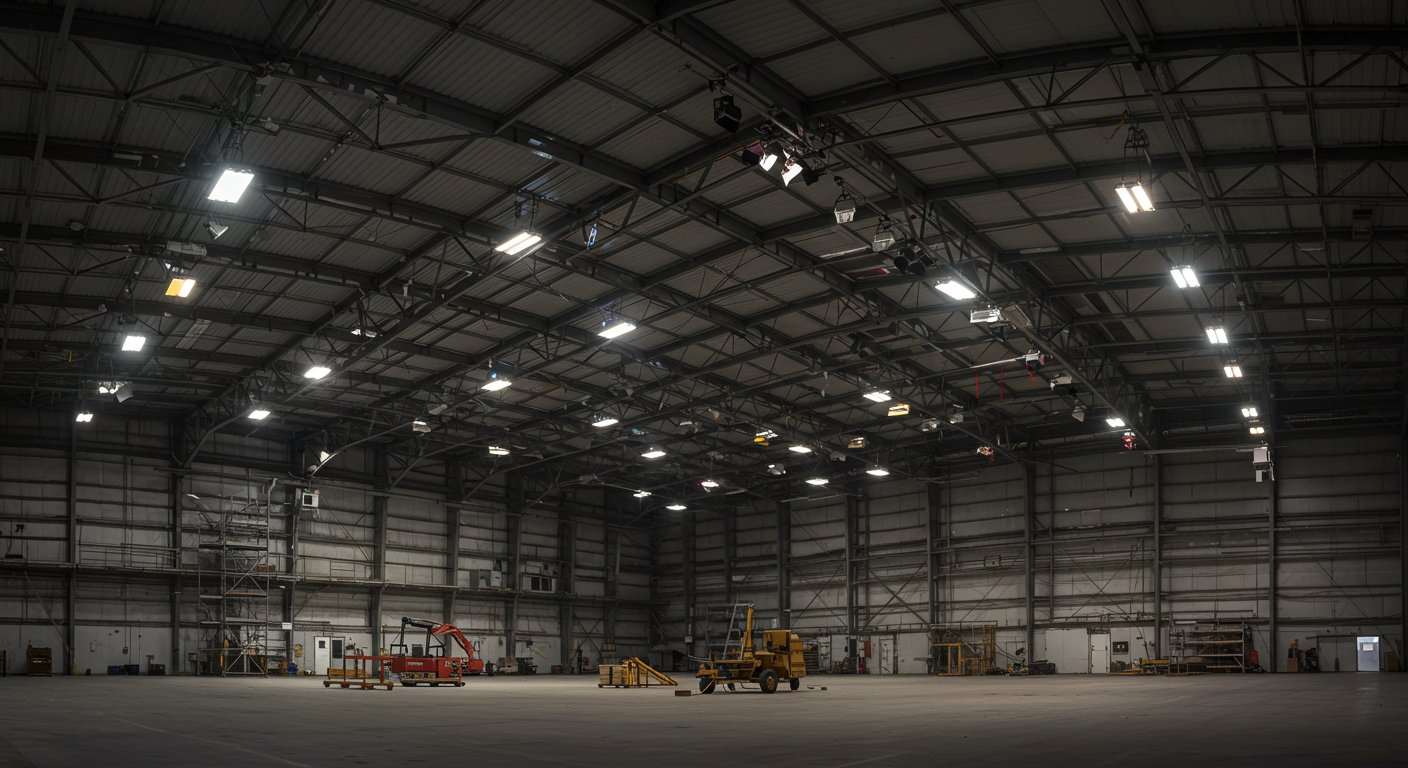 Требования к освещению в промышленных ангарах