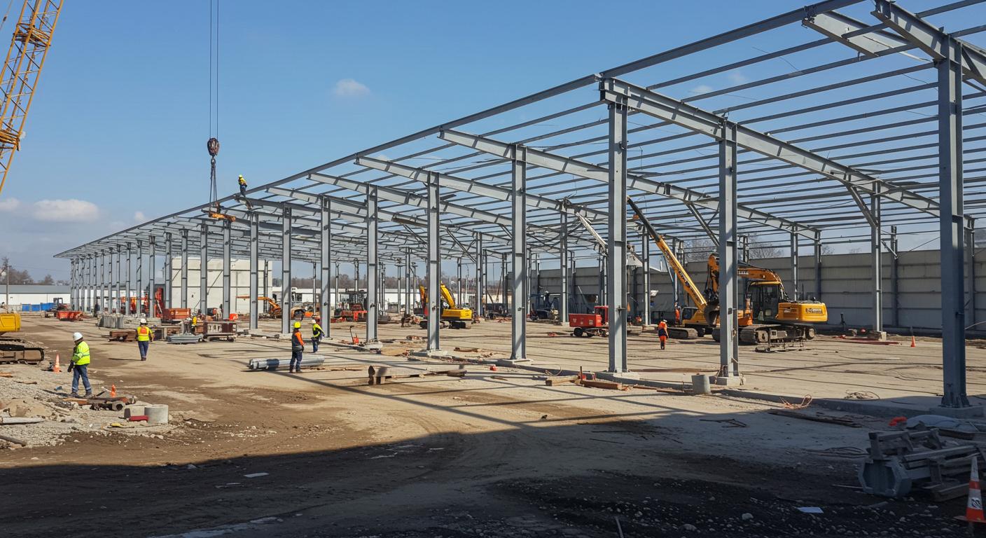 Ангары для хранения строительных материалов