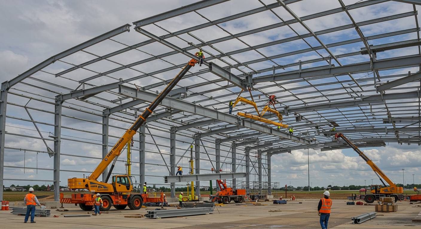 Технологии сборки крупногабаритных ангаров