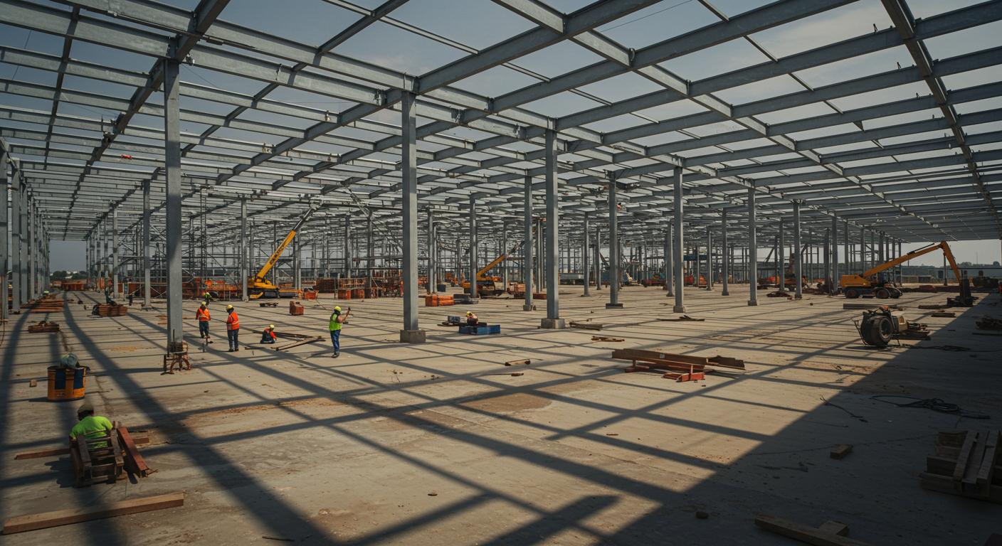 Монтаж складов для логистики