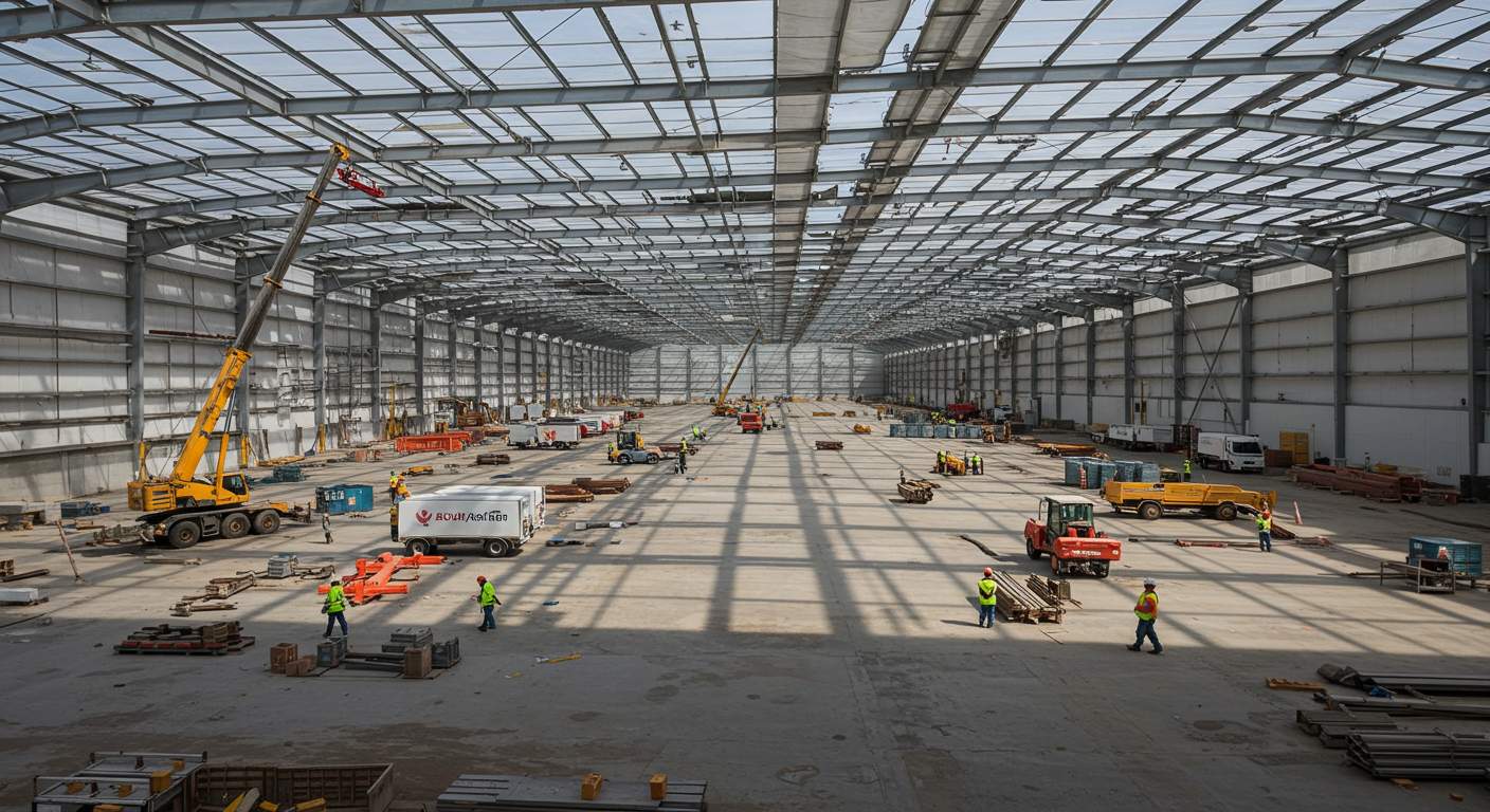 Строительство ангаров для распределительных центров