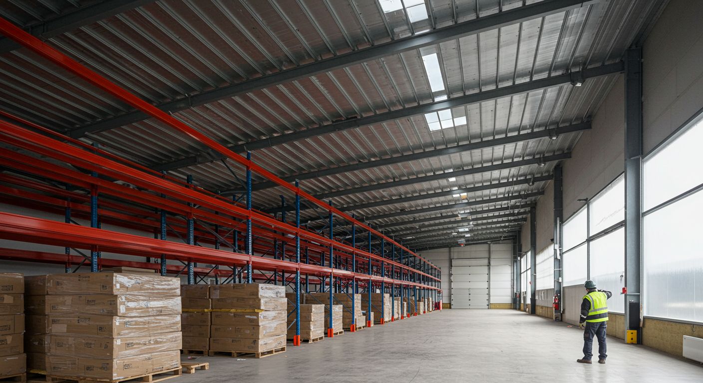 Монтаж склада из сэндвич панелей