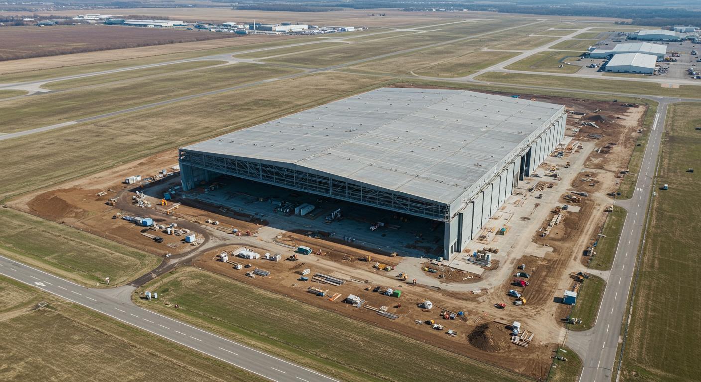 Выбор места для строительства ангара