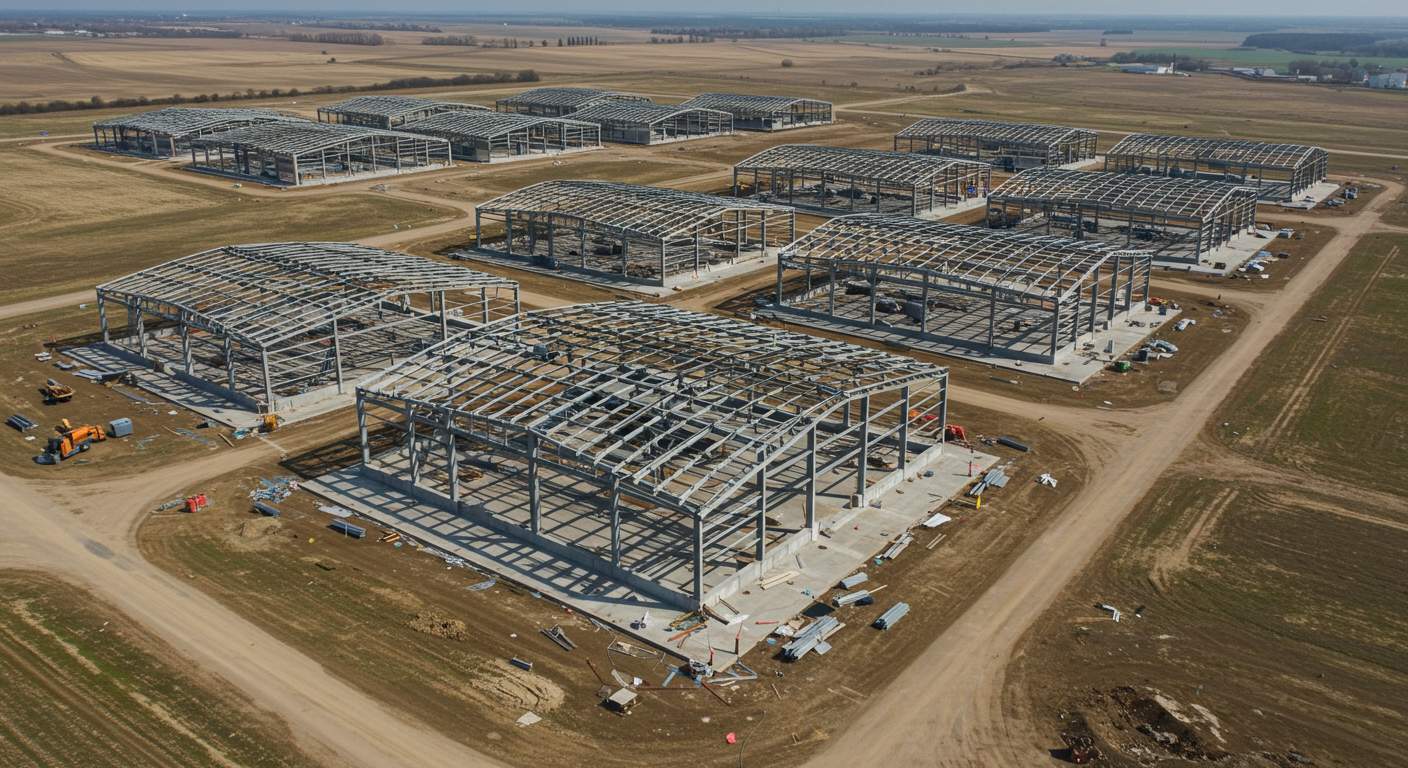 Монтаж ангаров для тренировочных баз