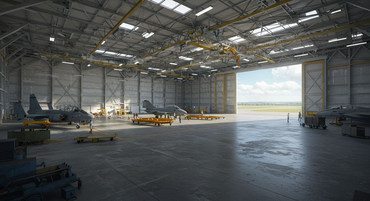 Ангар на авиационной базе