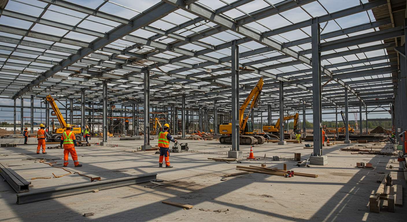 Строительство ангаров для машиностроительных производств