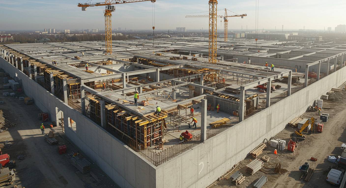 Строительство логистических складов из железобетона