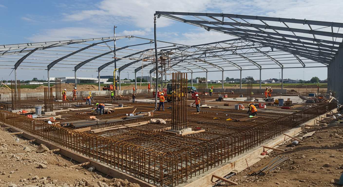 Расчет нагрузки на фундамент ангара