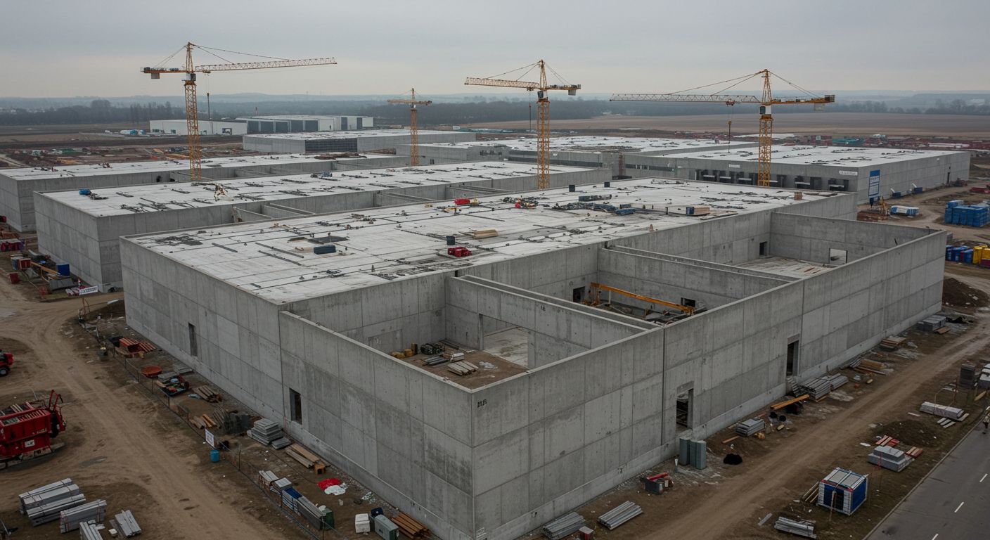 Склад из железобетонных панелей