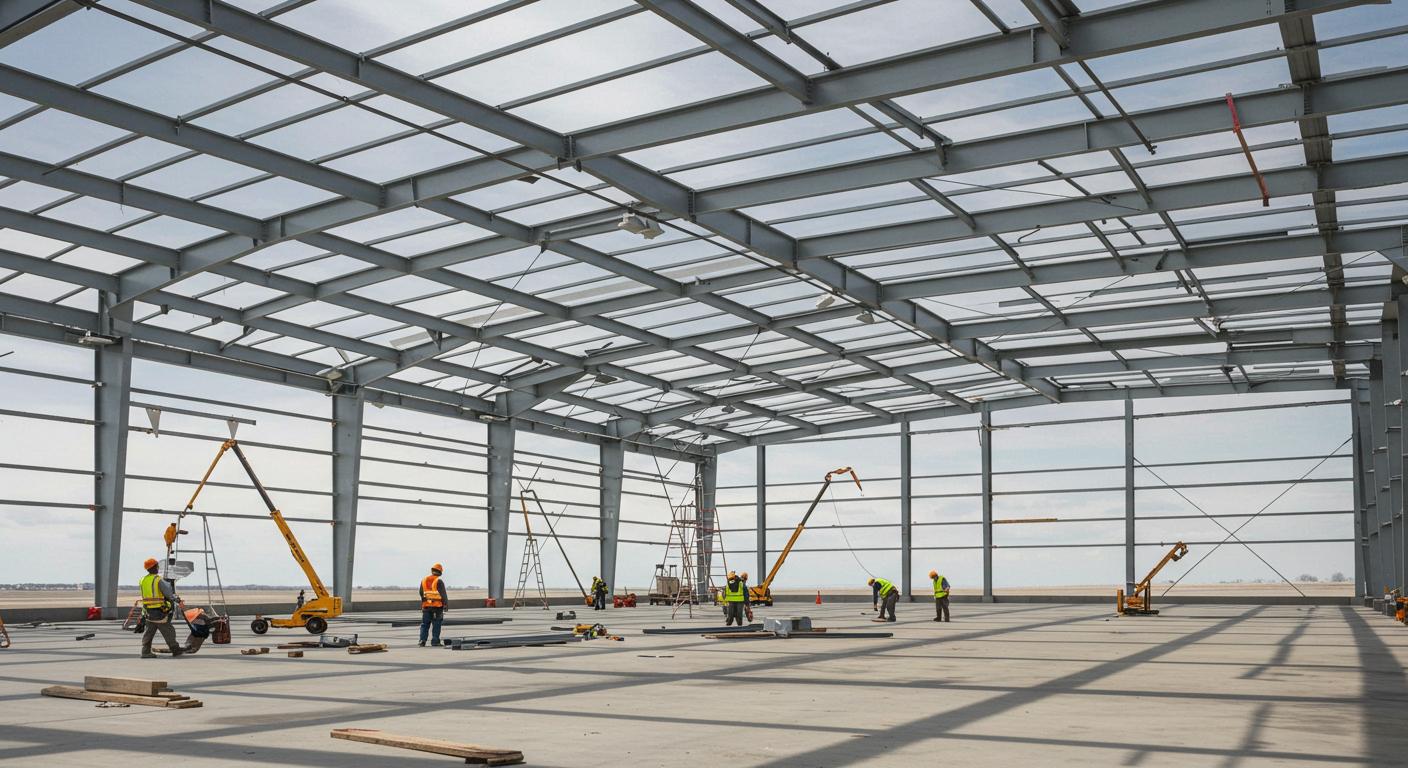 Современный ангар для круглогодичной эксплуатации