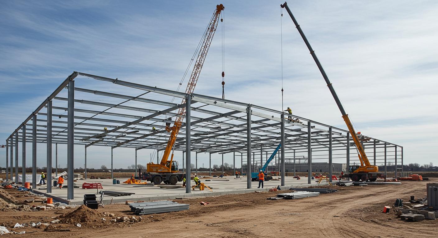 Ангар для хранения автопарка Металлический ангар для хранения транспорта