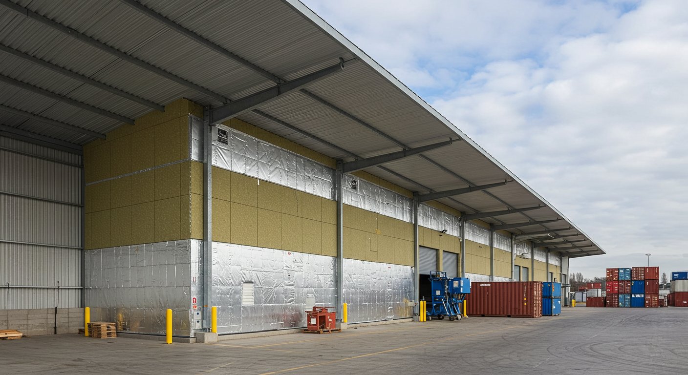 Склад из профнастила с утеплителем