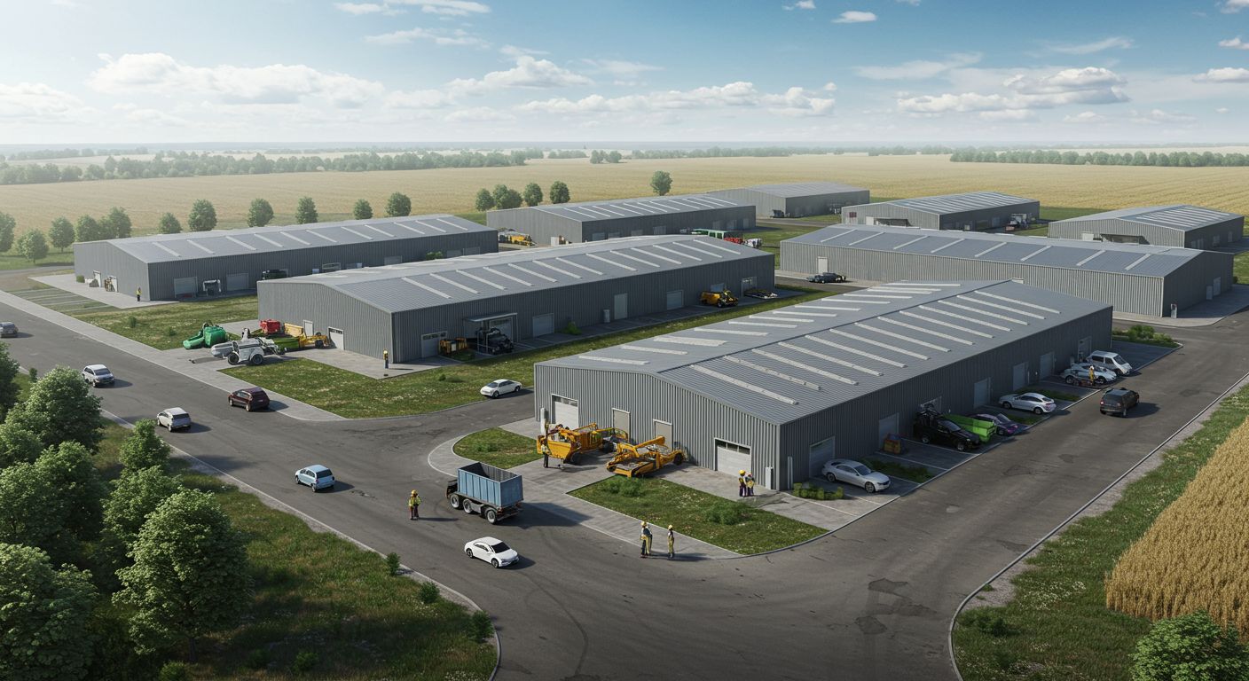 Монтаж складов для промышленности