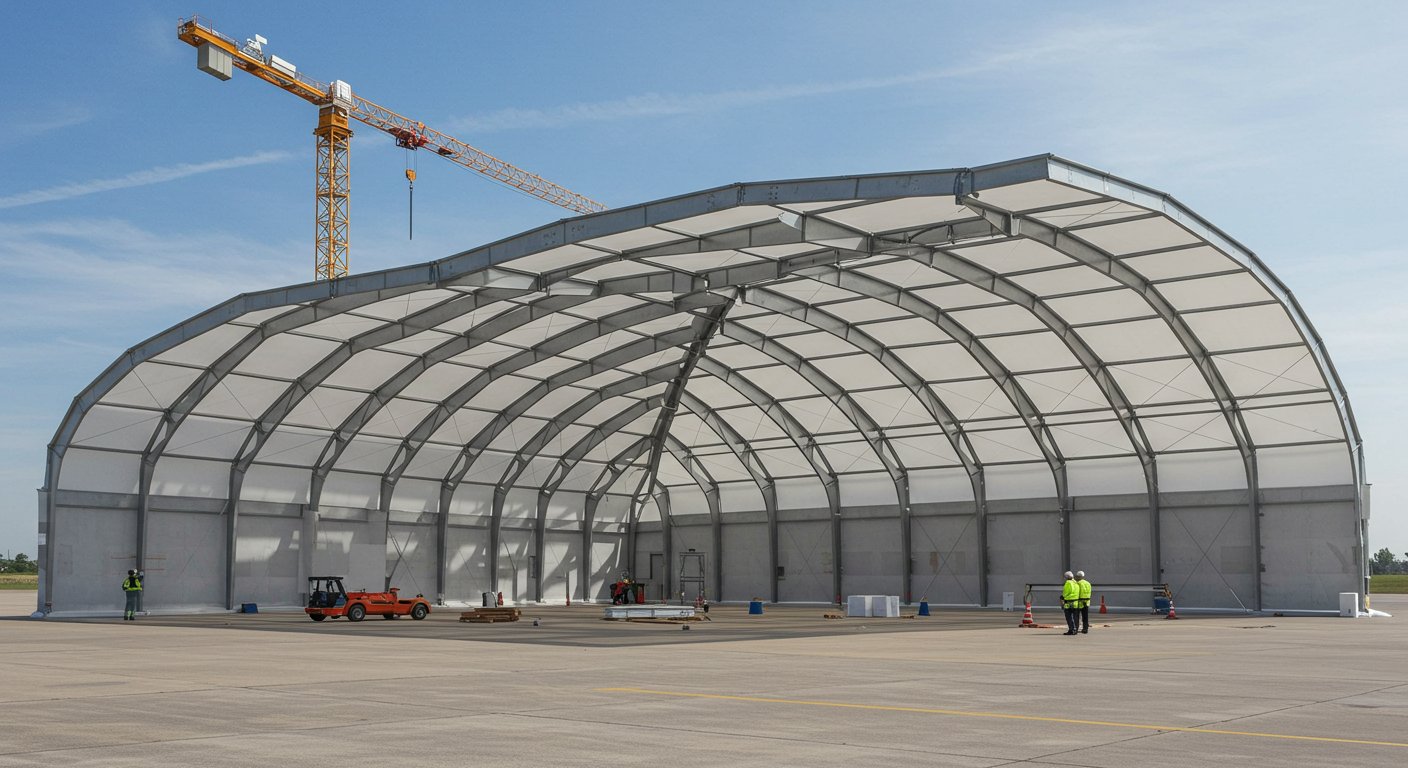 Временный ангар