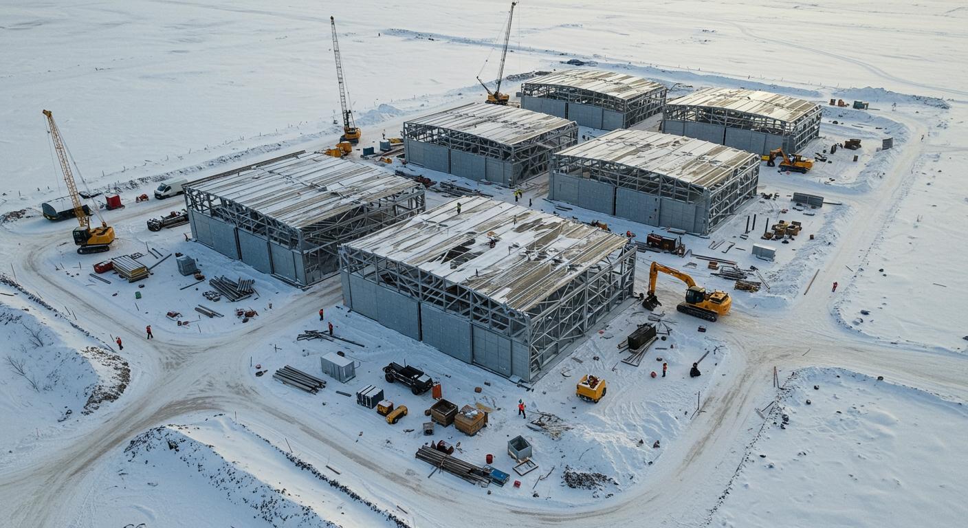 Утепленный ангар в холодном регионе