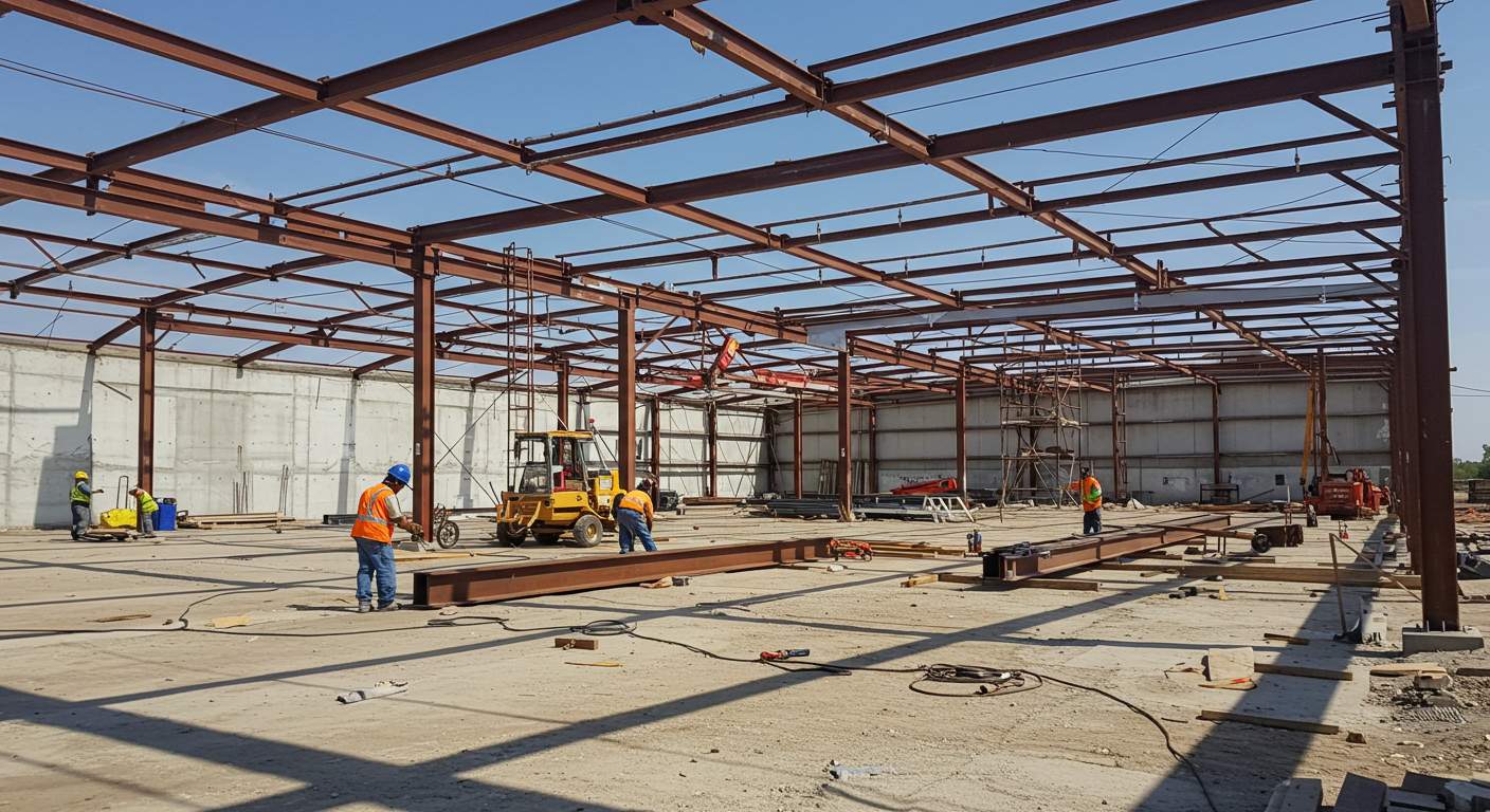 Преимущества стальных ангаров перед бетонными сооружениями