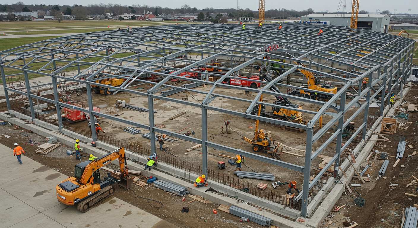 Расчет стоимости монтажа металлического ангара