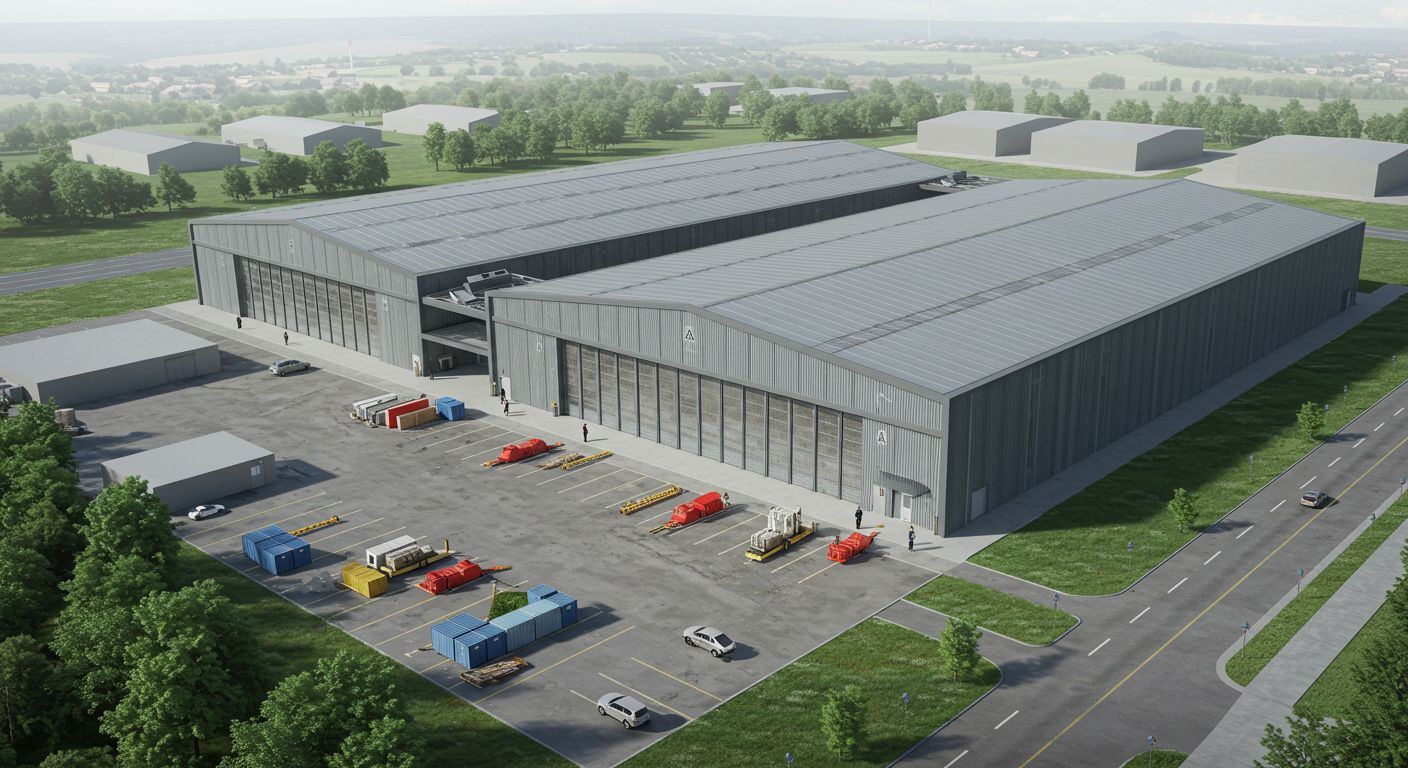 Логистический ангар с распределительными зонами
