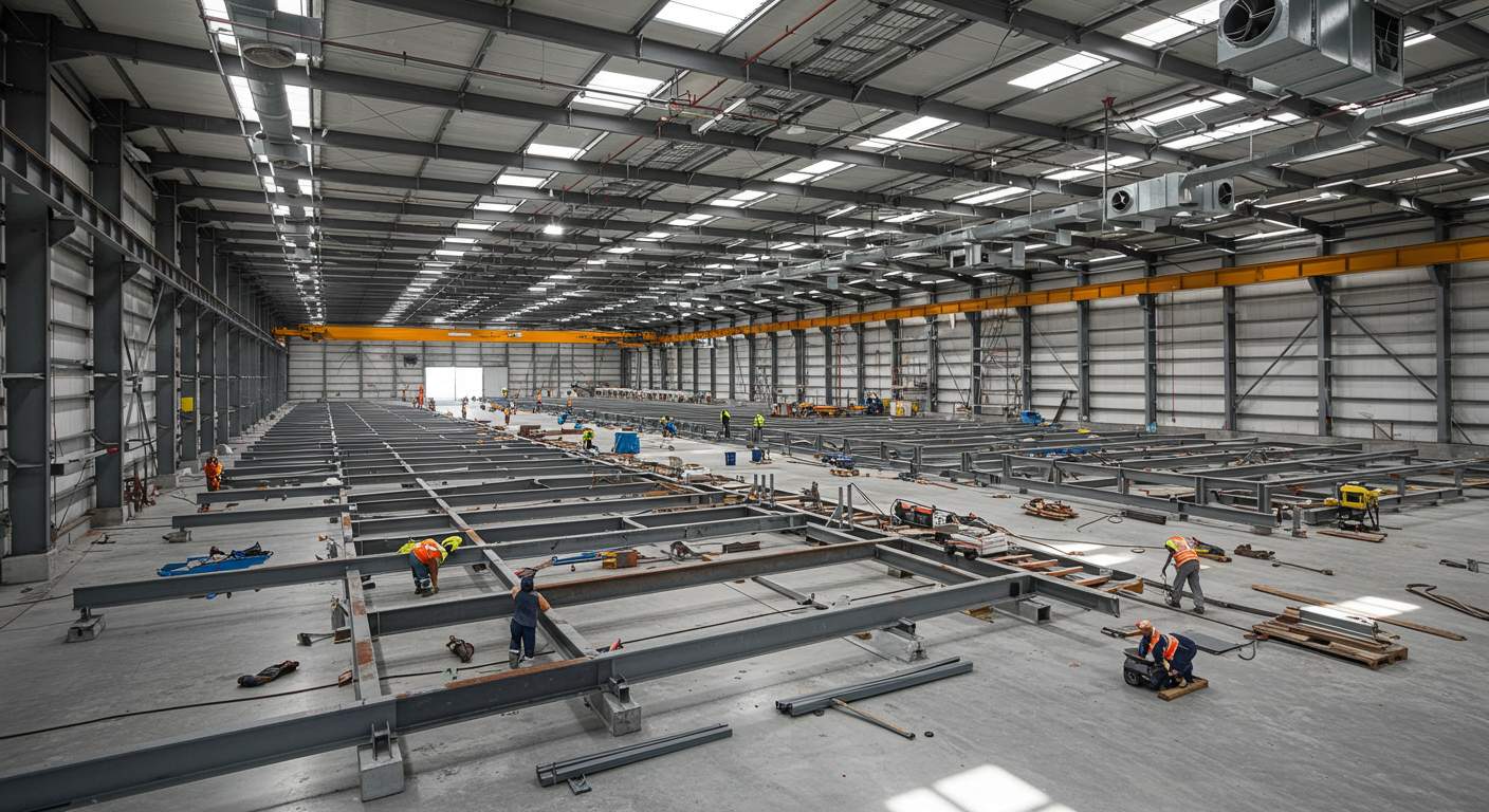 Ангар для производственной линии Ангар для производственной линии