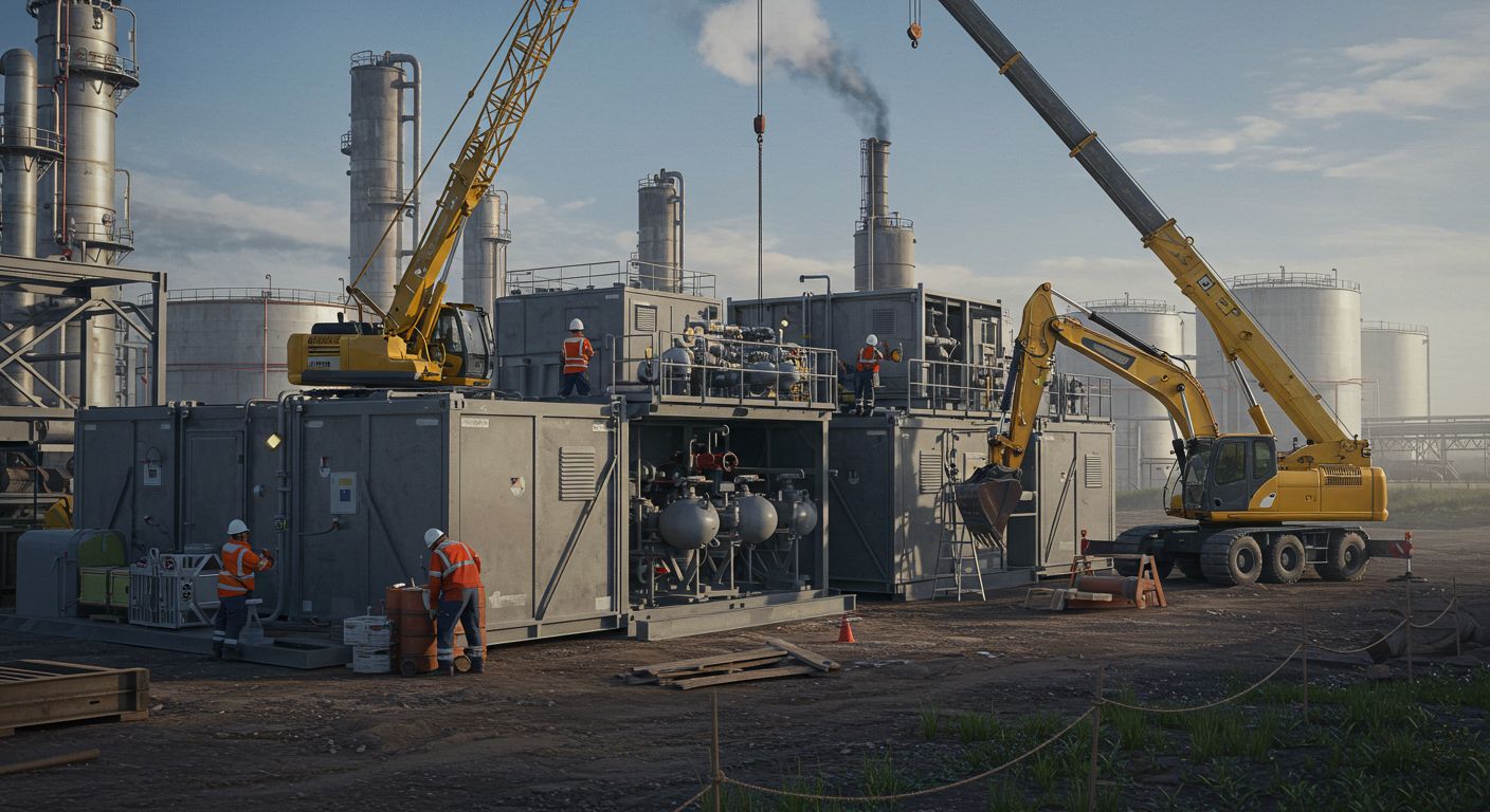 Модульное техническое помещение для нефтегазовой отрасли