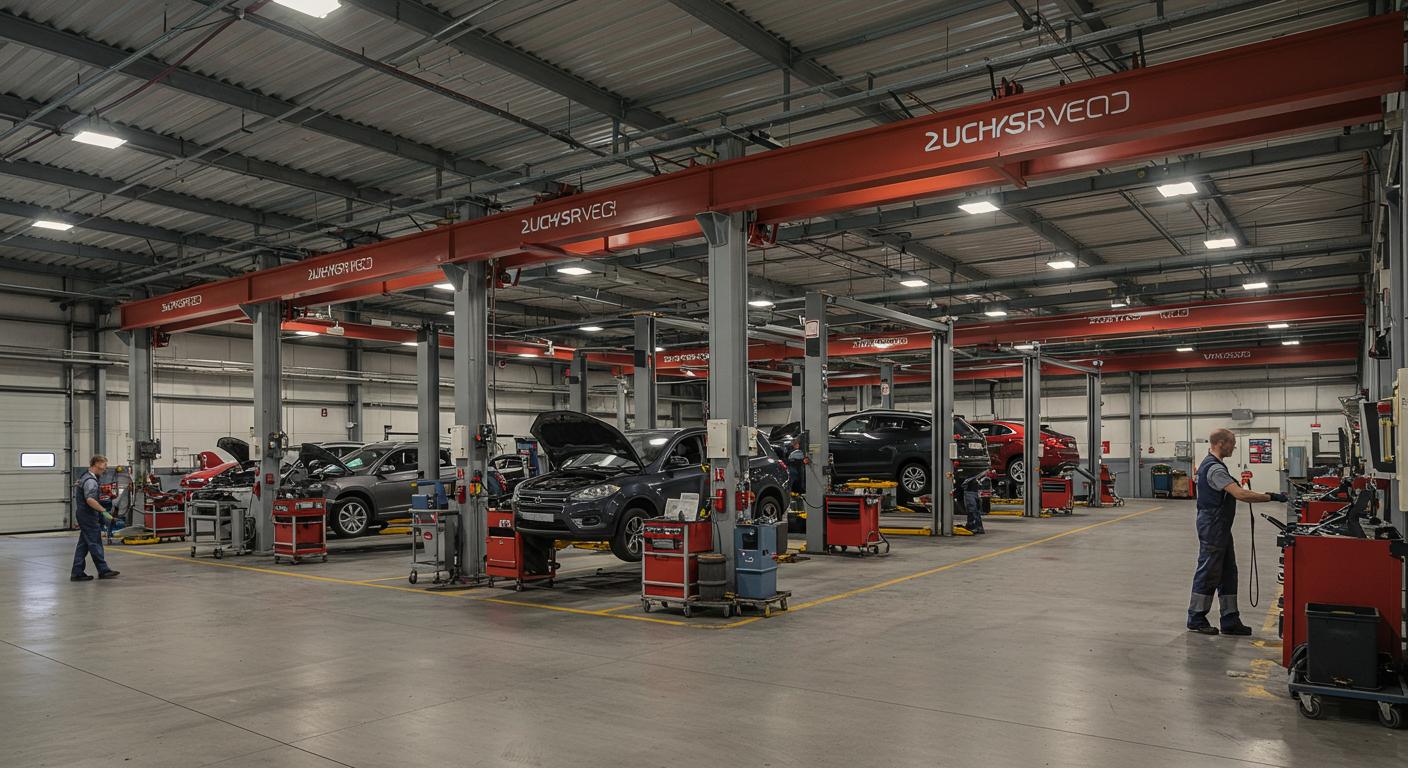 Монтаж ангаров для автосервисов