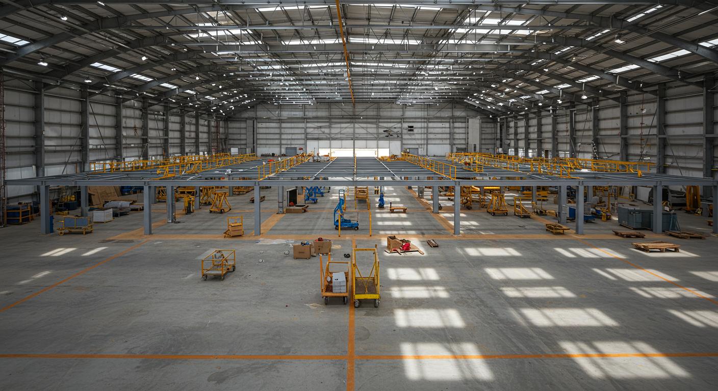 Внутренняя планировка ангара Внутренняя планировка ангара