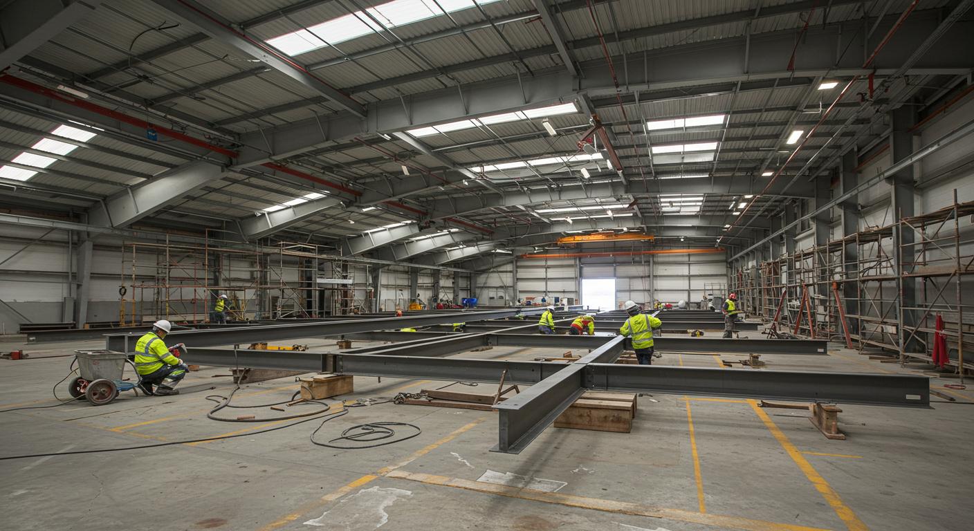 Металлическое покрытие ангара с защитой от коррозии Металлическое покрытие ангара с защитой от коррозии