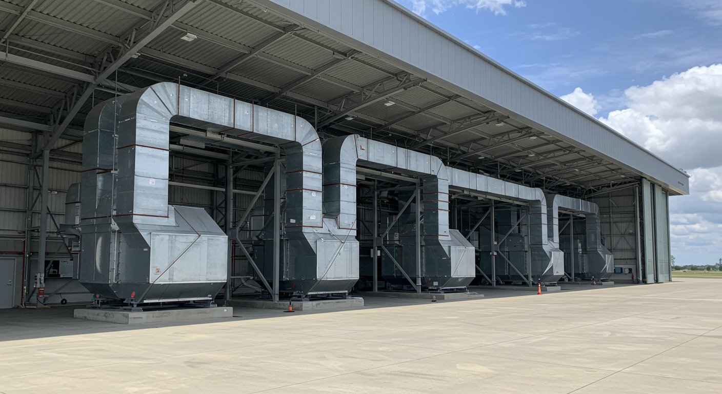 Современная вентиляционная система для ангара Современная вентиляционная система для ангара