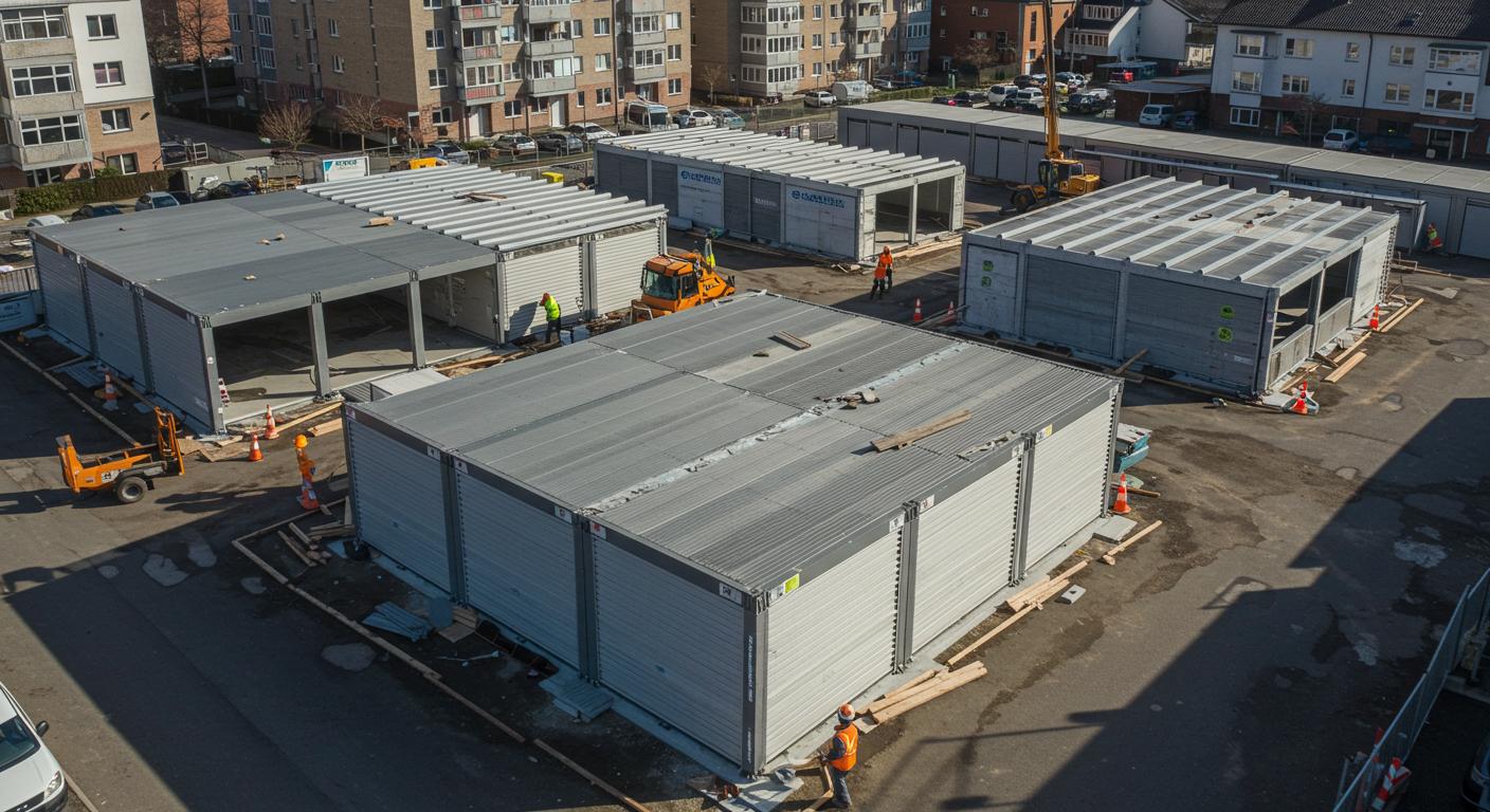 Строительство модульных гаражей и парковок