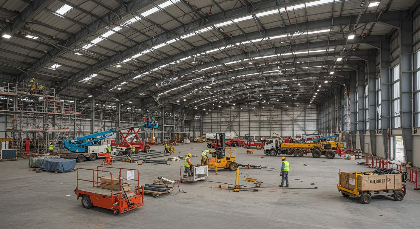 Ангар для технического обслуживания оборудования Ангар для технического обслуживания оборудования