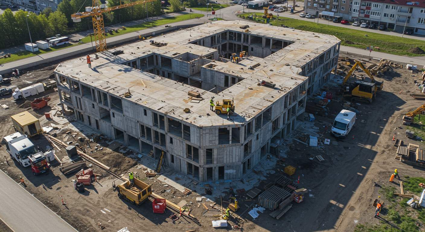 Строительство быстровозводимых офисных зданий многоугольной формы