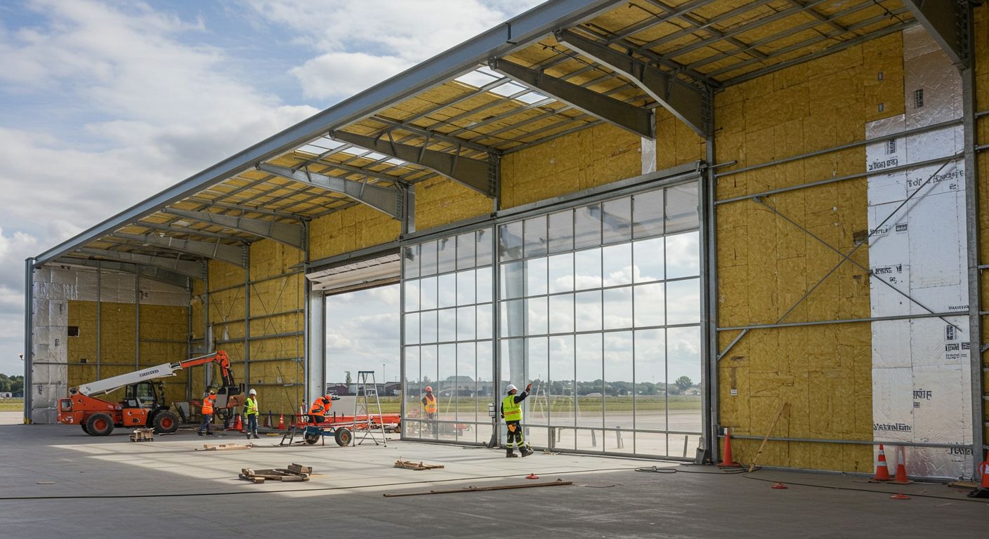 Современные технологии утепления металлических ангаров