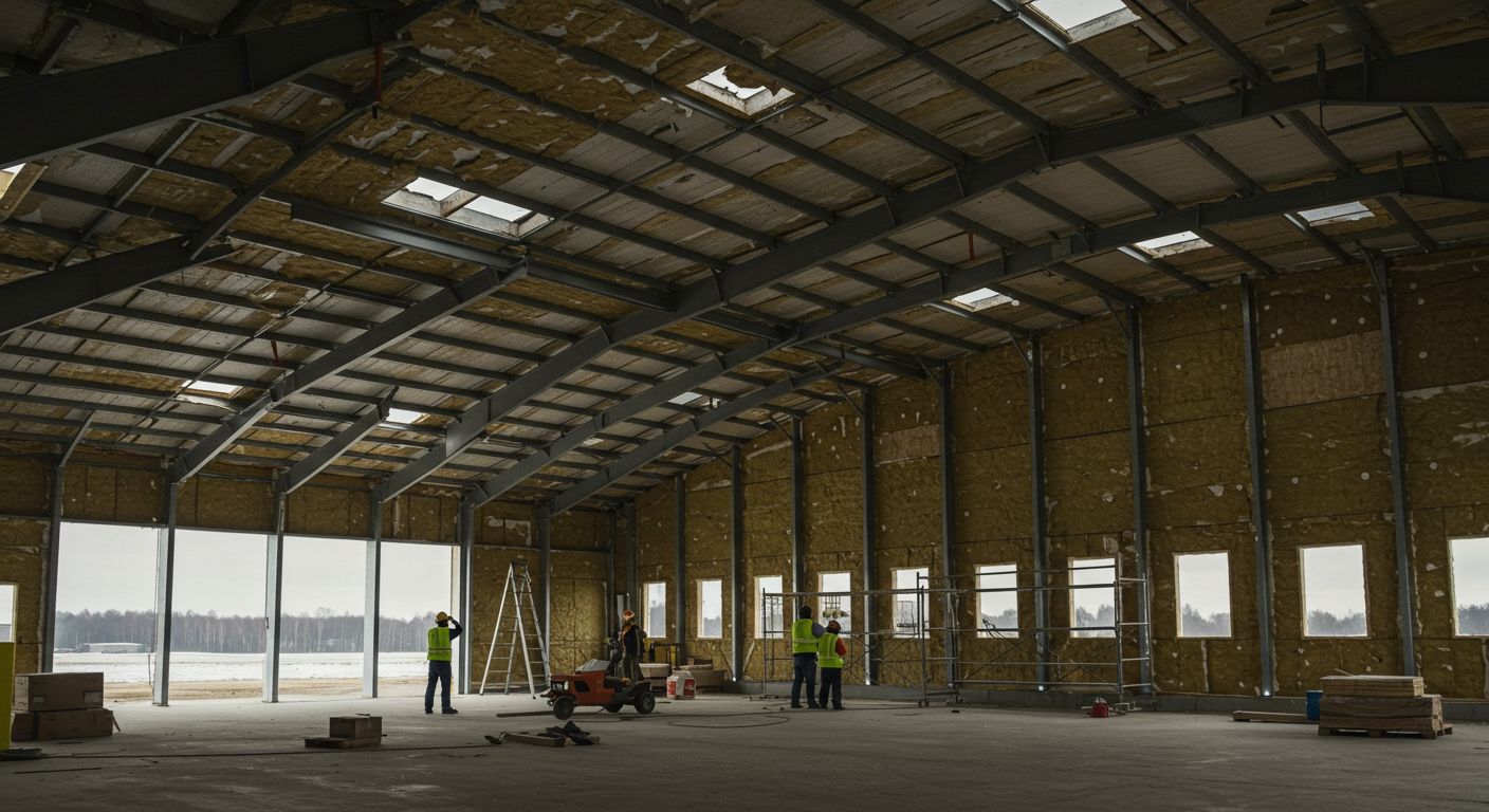 Как снизить теплопотери в зимних ангарах