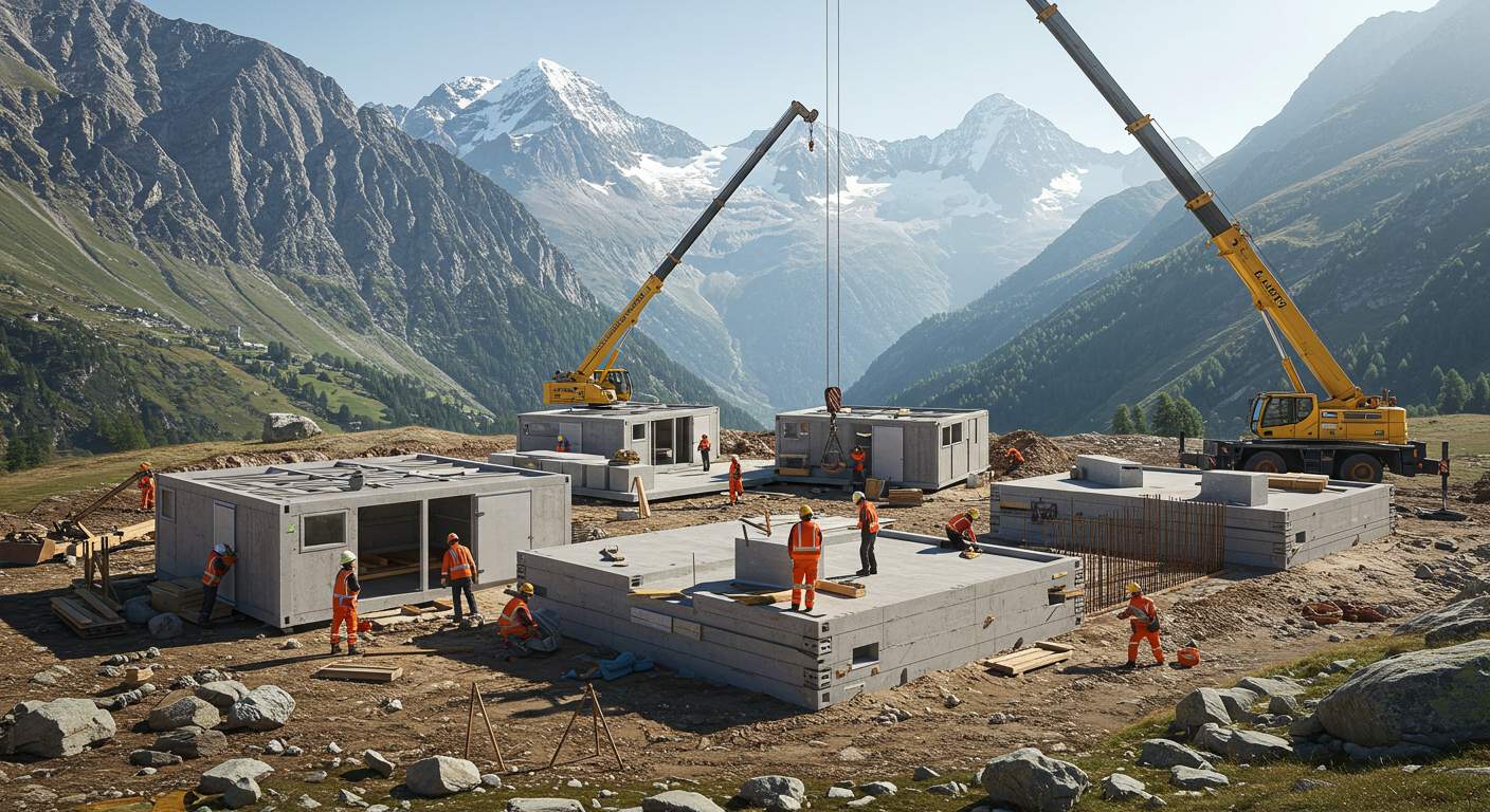 Строительство модульных экскурсионных пунктов