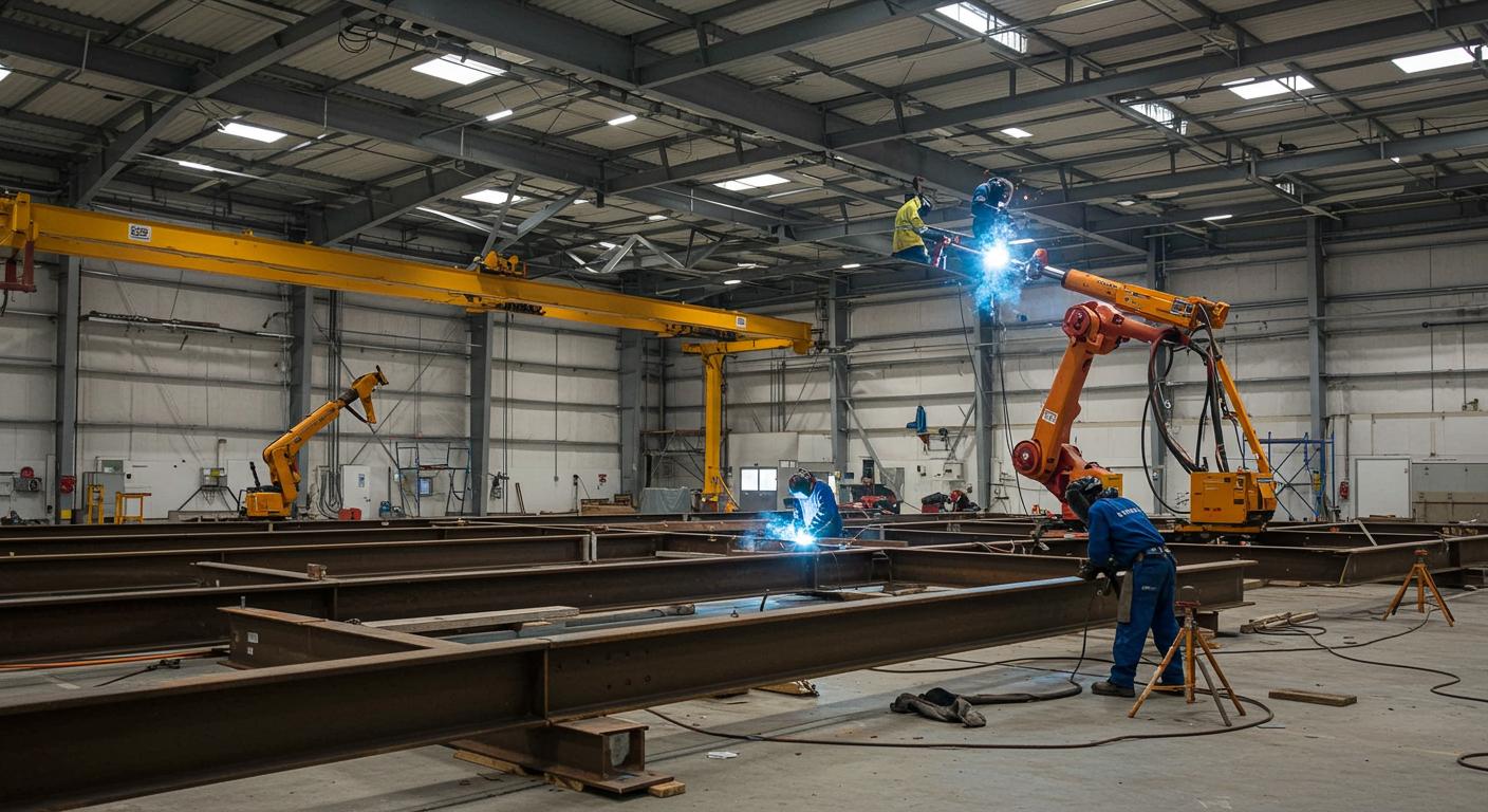 Сварка металлического каркаса ангара Современные методы сварки при возведении ангаров